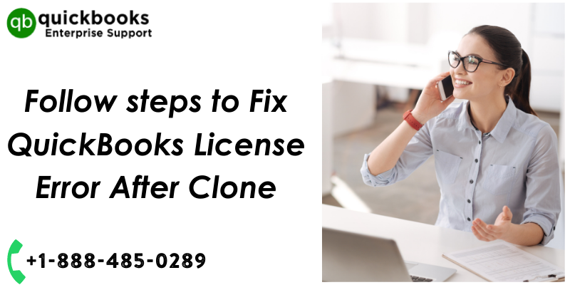 Quickbooks license error after Clone