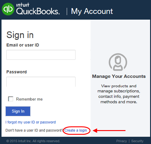 By verifying the login details in quickbooks