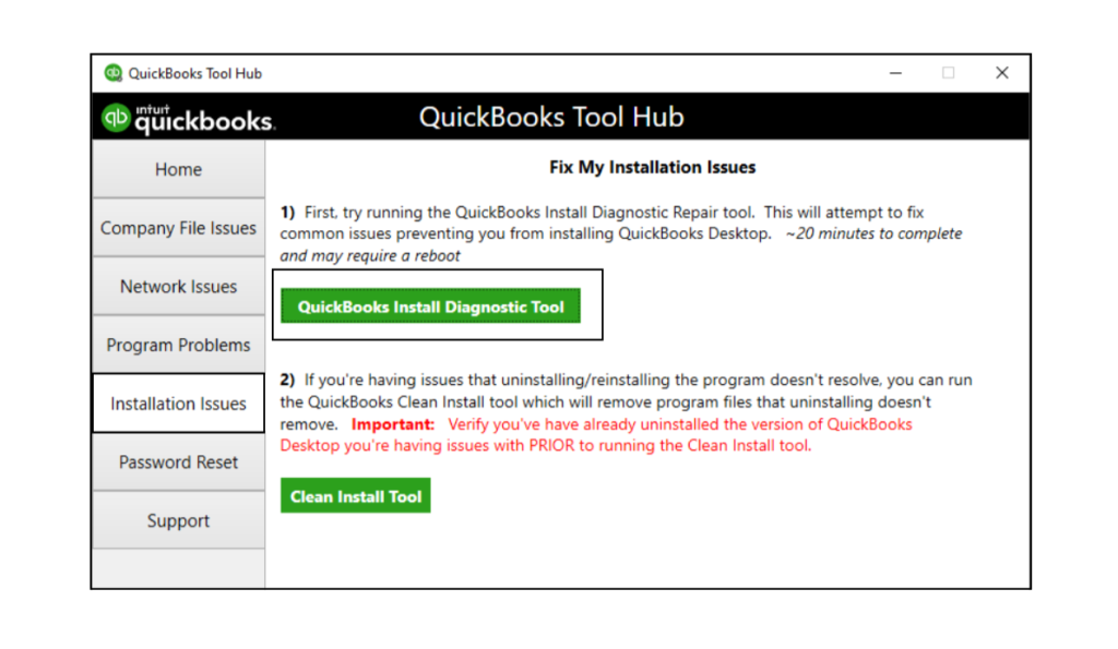 Download and install Quickbooks install diagnostic tool.