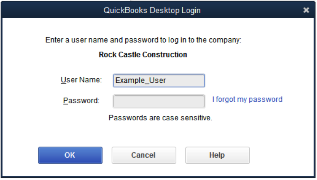 Reset Password for QuickBooks Admin and other Users 