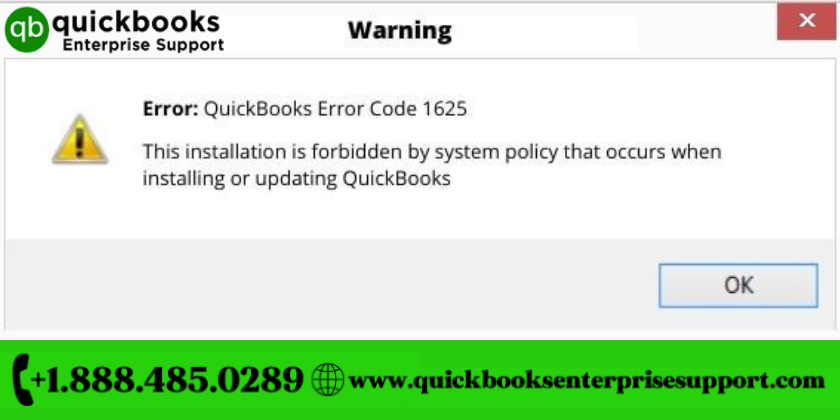 QuickBooks error 1625