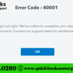 QuickBooks Error 40001