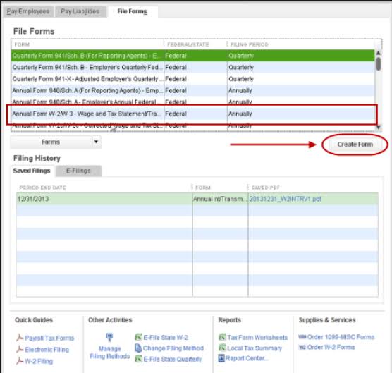 W2 form in QuickBooks Online Payroll